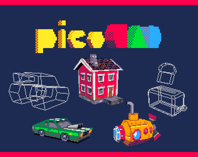 PicoCAD un logiciel 3D low poly