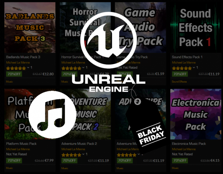Black Friday Music Pack Unreal Engine