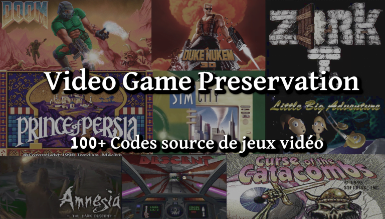 Video game preservation codes source