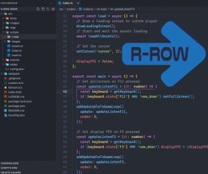 R-Row moteur 2D Typescript